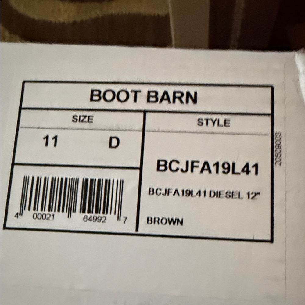 Boot Barn Men's Brown Diesel Boots